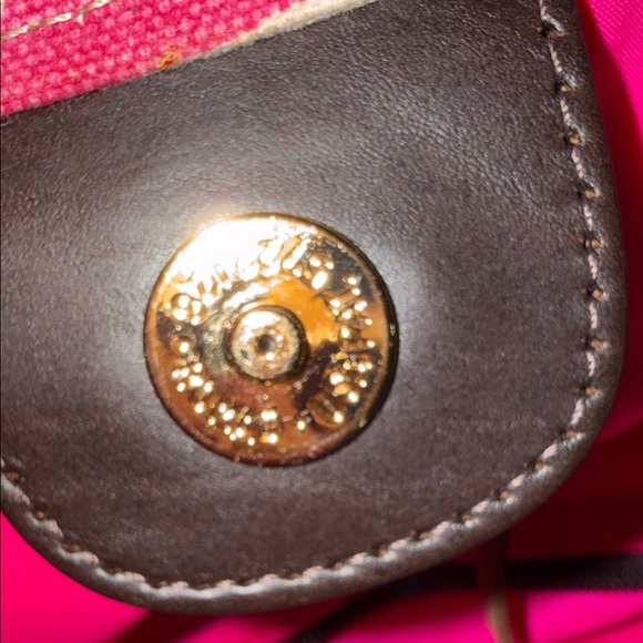 Dooney & Bourke denim Zebra  Tote pink and white - Picture 16 of 16